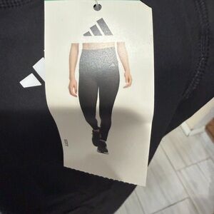 adidas Black Women's Athletic Leggings with Logo